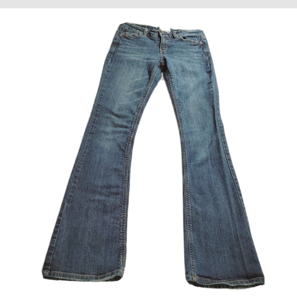 Aeropostale Hailey Flare Blue Jeans Size 0 Long